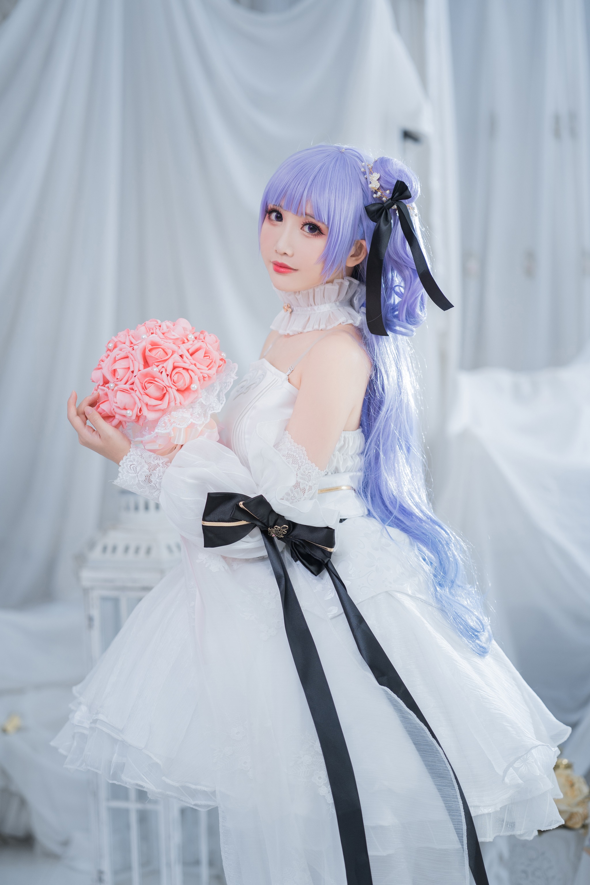 图片[1]-面饼仙儿 – NO.087 Coser面饼仙儿 独角兽婚纱 [14P]-XikXak